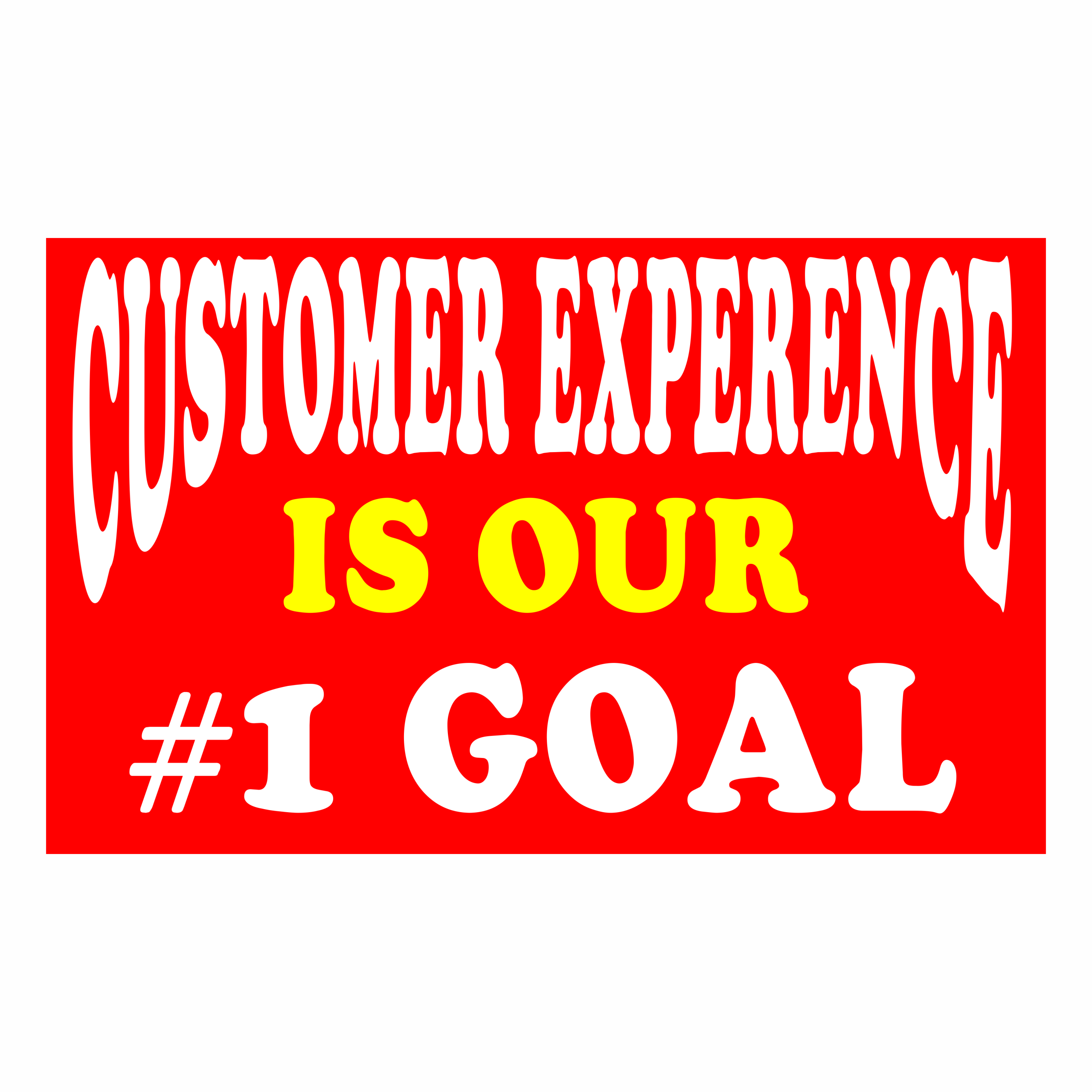 Customer Experience Is Our #1 Goal