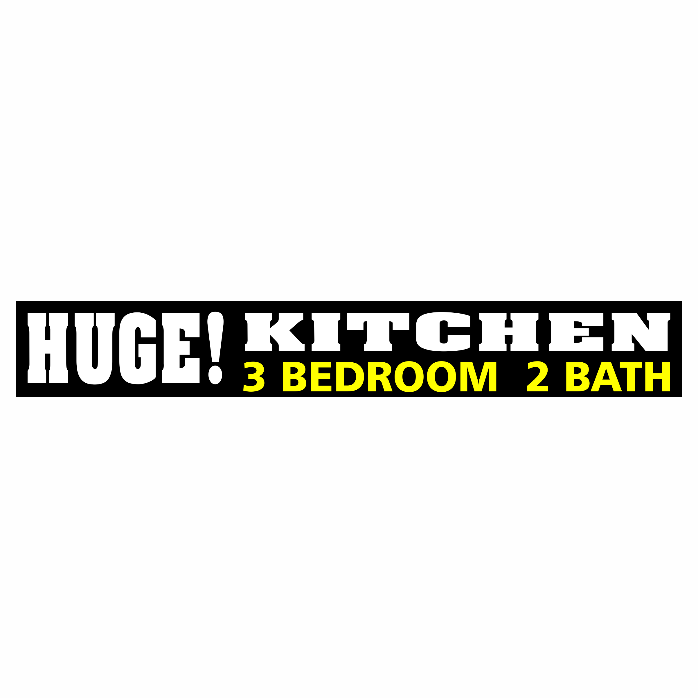 Huge! Kitchen - 3 Bedroom 2 Bath