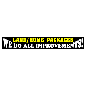 Land/Home Packages - We Do All Improvements!