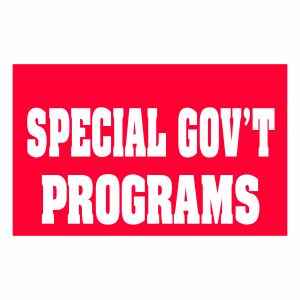 Special Gov't Programs